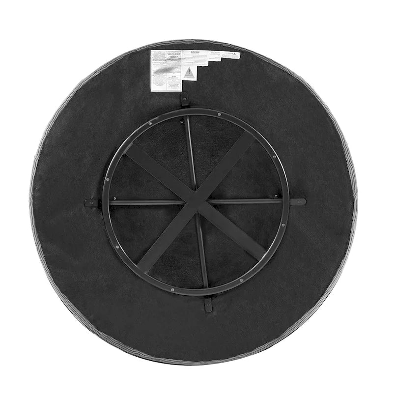 Rotating bucket chairs create a relaxed and comfortable living space.
