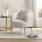 Fauteuil d'appoint moderne en velours