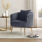 Fauteuil d'appoint moderne en velours