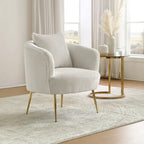 Fauteuil d'appoint moderne en velours