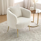 Fauteuil d'appoint moderne en velours