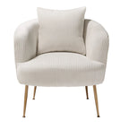 Fauteuil d'appoint moderne en velours