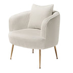 Fauteuil d'appoint moderne en velours