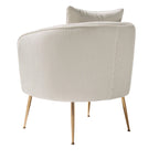 Fauteuil d'appoint moderne en velours