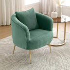 Fauteuil d'appoint moderne en velours