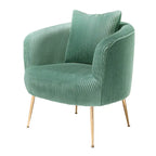 Fauteuil d'appoint moderne en velours
