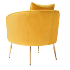 Fauteuil d'appoint moderne en velours