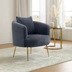 Fauteuil d'appoint moderne en velours