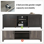 Meuble TV/console en bois pour téléviseurs jusqu'à 80 pouces