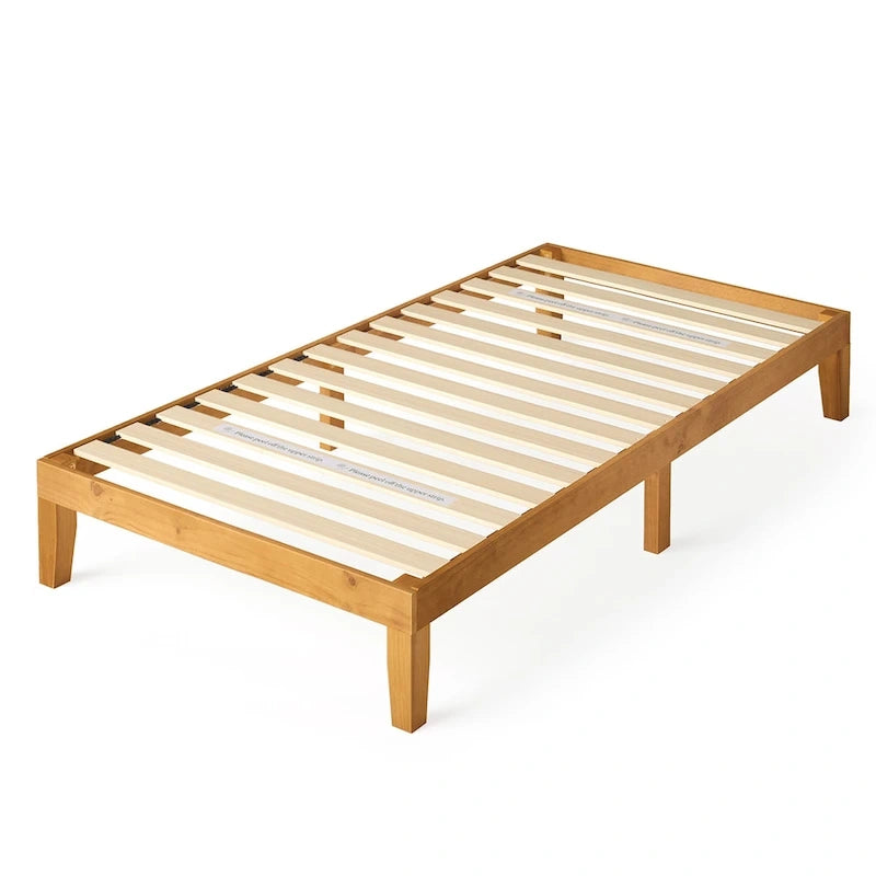 Minimalist Country Style Pine Wood Platform Bed