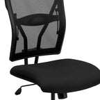 Fauteuil de bureau ergonomique pivotant pour personnes fortes, dossier en maille, supporte jusqu'à 180 kg