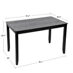 Table de salle à manger en bois massif de 47 po de longueur (chaises non comprises)