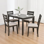 Table de salle à manger en bois massif de 47 po de longueur (chaises non comprises)