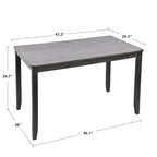 Table de salle à manger en bois massif de 47 po de longueur (chaises non comprises)
