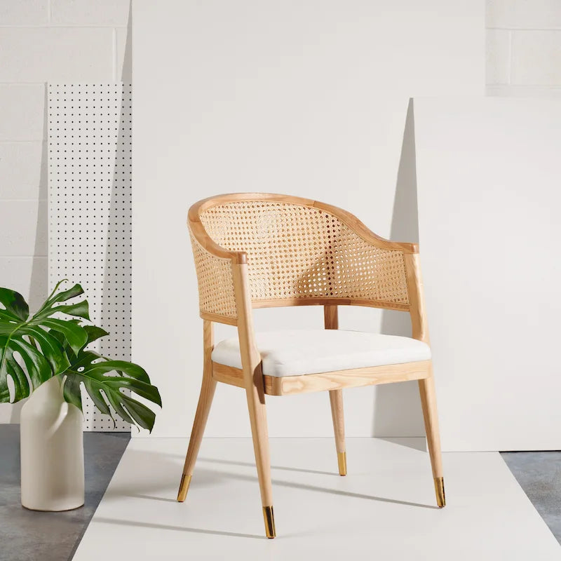 Rattan Dining Chair - 23.4 W x 22.8 L x 33.6 H - 23W x 23D x 34H