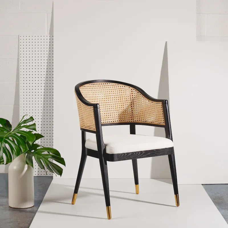 Rattan Dining Chair - 23.4 W x 22.8 L x 33.6 H - 23W x 23D x 34H