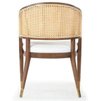 Chaise de salle à manger en rotin - 23,4 L x 22,8 P x 33,6 H - 23 L x 23 P x 34 H