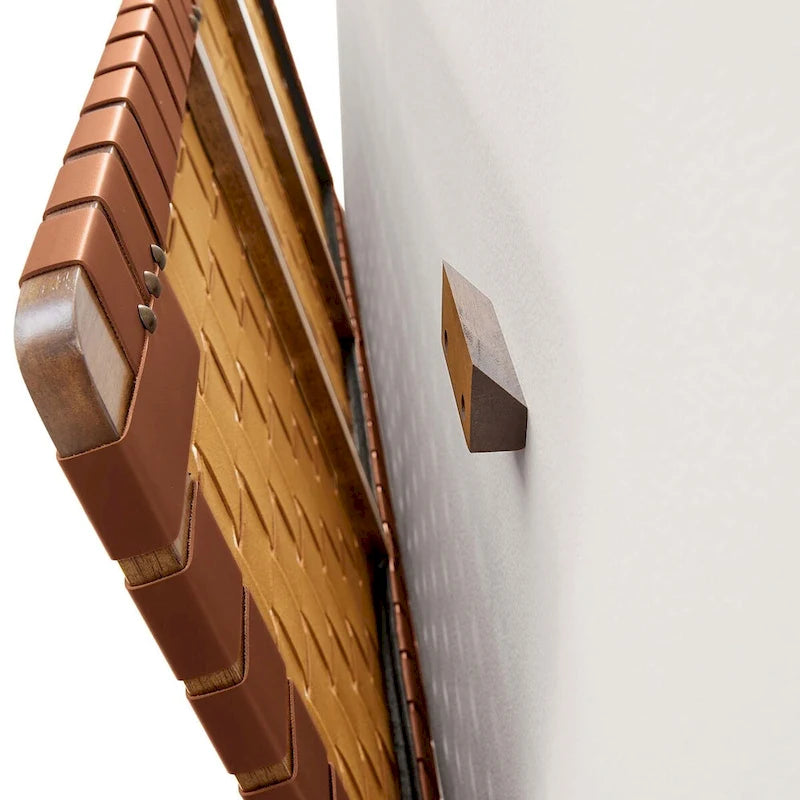 Wall-mounted double/standard double/large/extra-large vegan leather woven headboard