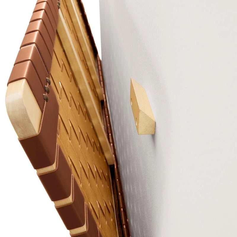 Wall-mounted double/standard double/large/extra-large vegan leather woven headboard