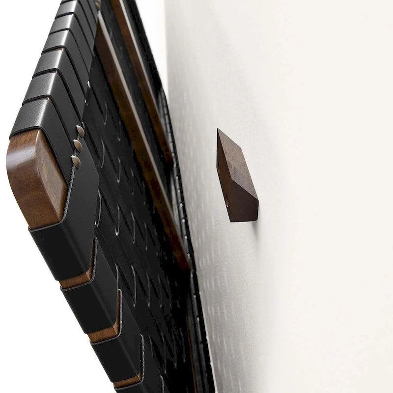 Wall-mounted double/standard double/large/extra-large vegan leather woven headboard