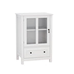 Meuble de rangement buffet avec double portes vitrées