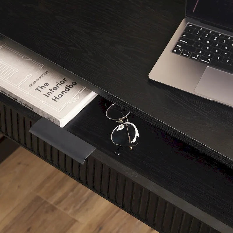 Reeded Writing Desk with Drawer