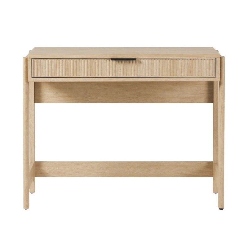 Reeded Writing Desk with Drawer