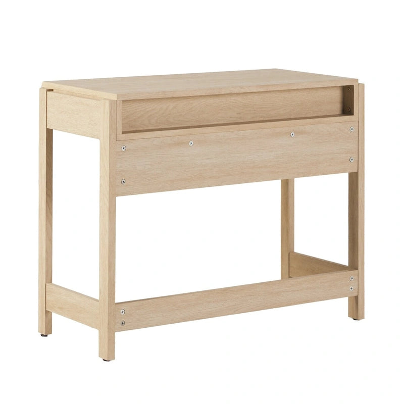 Reeded Writing Desk with Drawer