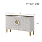 Buffet moderne 62,99 po Armoire décorative avec étagères de rangement