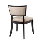 Chaises de salle à manger capitonnées en tissu - Lot de 2