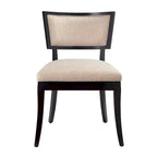 Chaises de salle à manger capitonnées en tissu - Lot de 2