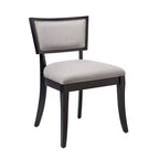 Chaises de salle à manger capitonnées en tissu - Lot de 2