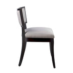 Chaises de salle à manger capitonnées en tissu - Lot de 2