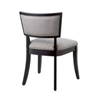 Chaises de salle à manger capitonnées en tissu - Lot de 2