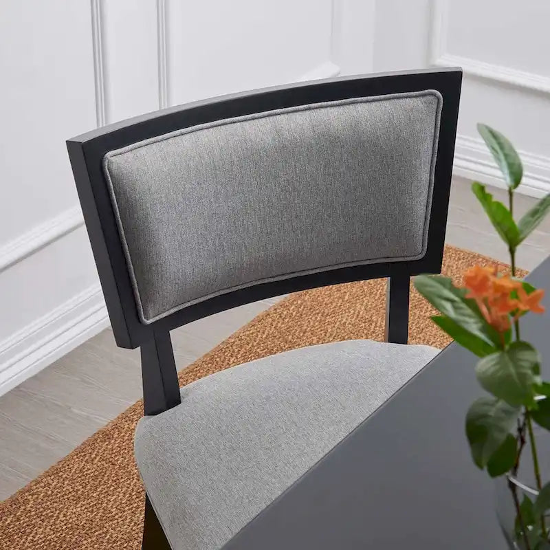Pristine Upholstered Fabric Dining Chairs - Set of 2