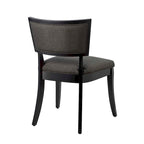Chaises de salle à manger capitonnées en tissu - Lot de 2