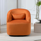Fauteuil d'appoint pivotant moderne en velours