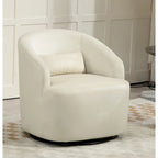 Fauteuil d'appoint pivotant moderne en velours