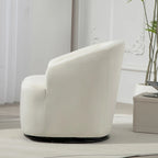 Fauteuil d'appoint pivotant moderne en velours