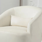 Fauteuil d'appoint pivotant moderne en velours