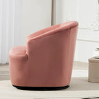 Fauteuil d'appoint pivotant moderne en velours