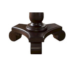 Table d'appoint piédestal ronde en bois pour salon, espresso